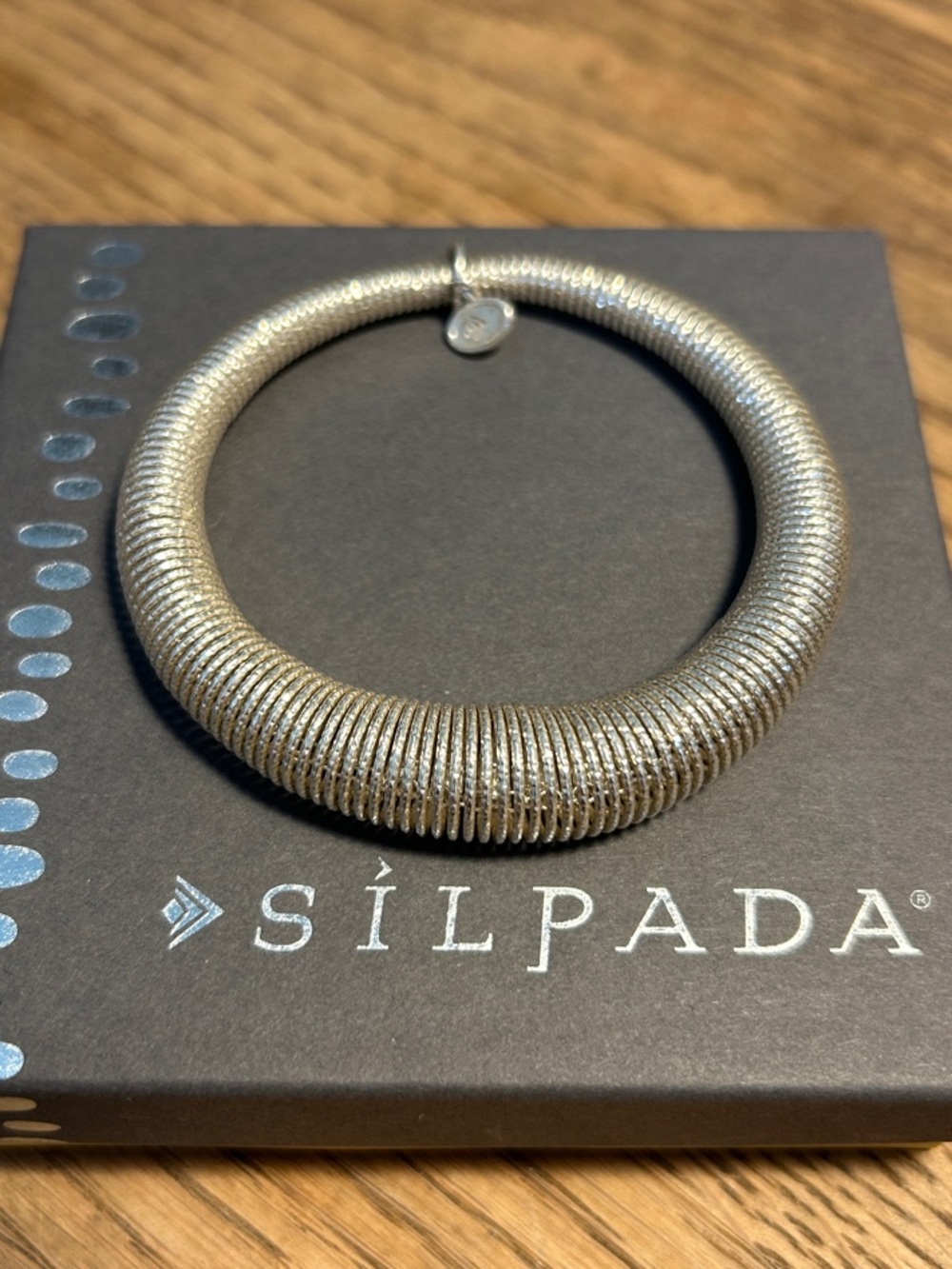 Silpada .925 Sterling Silver Coiled Stretch Bracelet - Silver